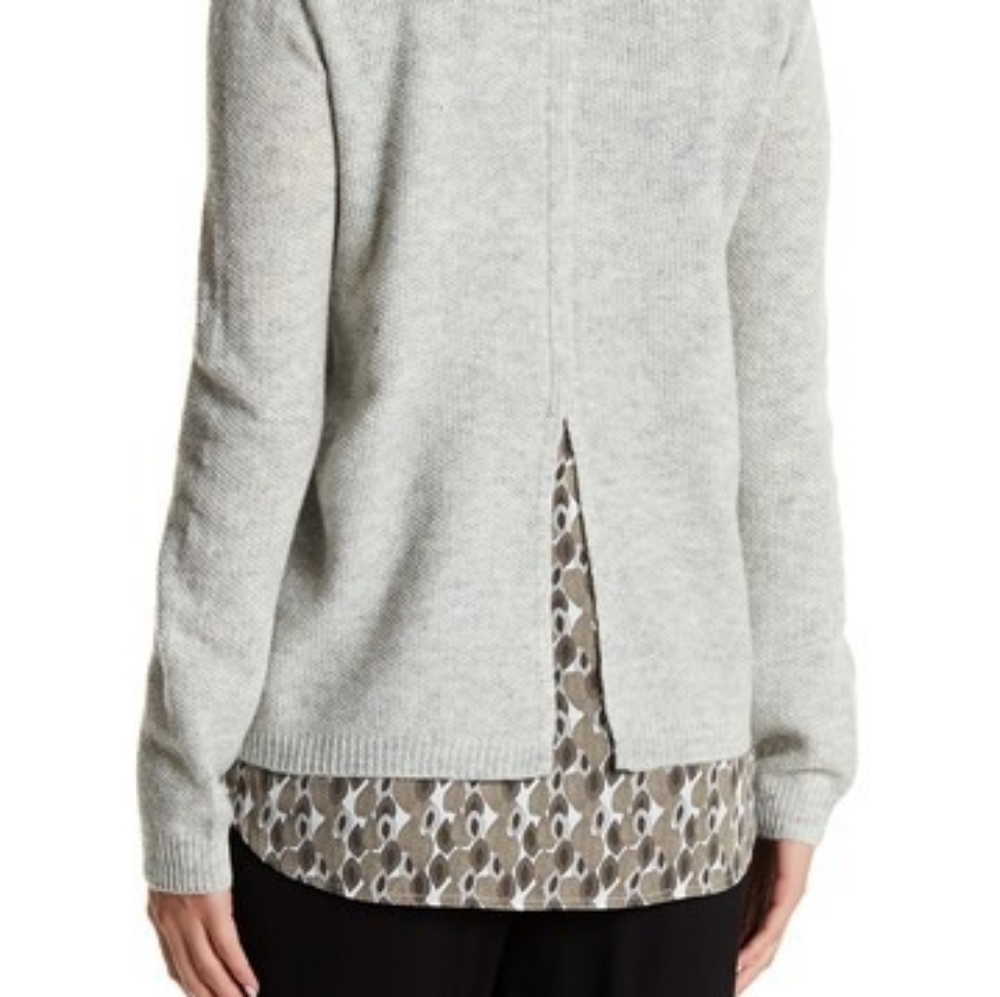 Coin 1804 Marled knit Faux layered Sweater size L